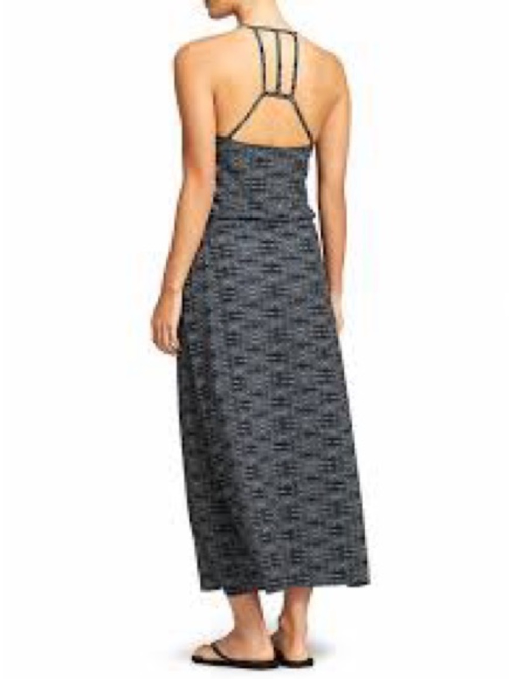 Athleta Ariel Novella Dress Size 0 Black/ Silver Shimmer